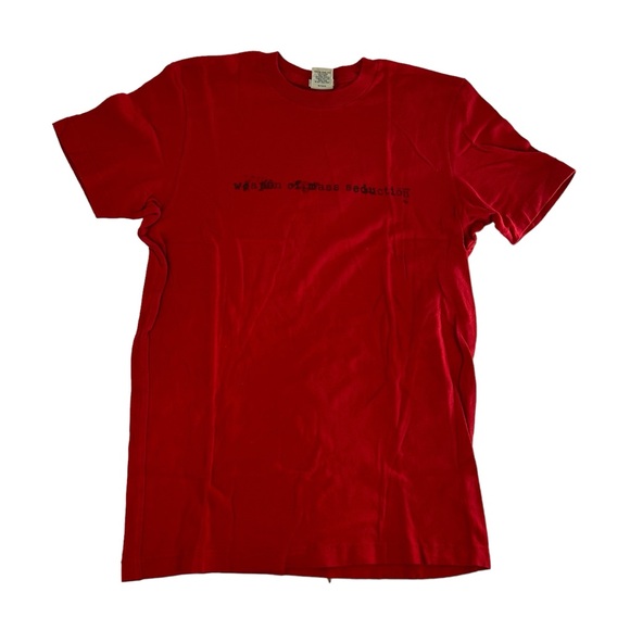 Vintage Abercrombie And Fitch Shirt Mens Medium Red Weapon Mass Seduction Banned